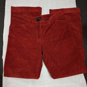 The Limited Y2K Women's Dark Orange Corduroy Pants Size 10